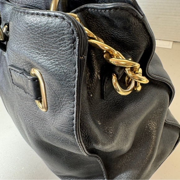 Michael Kors Black Hamilton Crossbody Hobo Bag - Picture 12 of 16